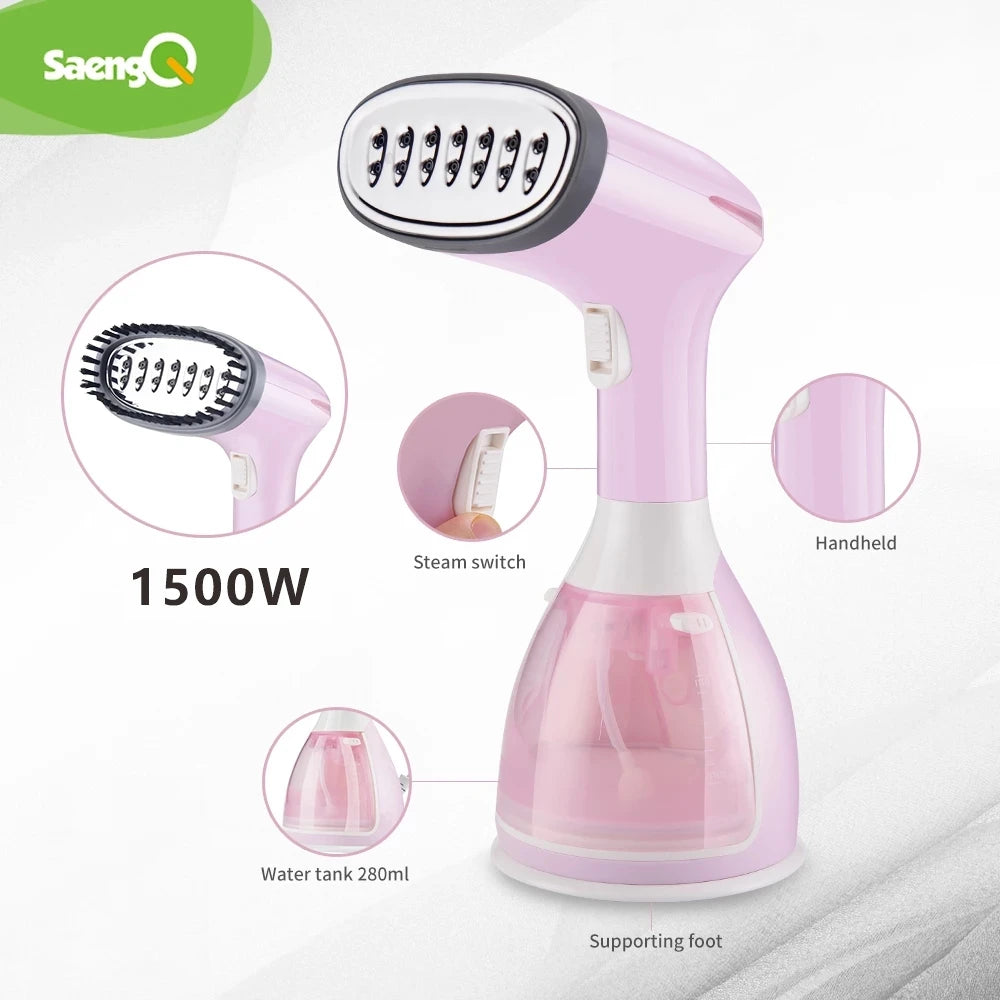 Parownica ręczna 1500W – prasowanie w pionie w 30 sekund