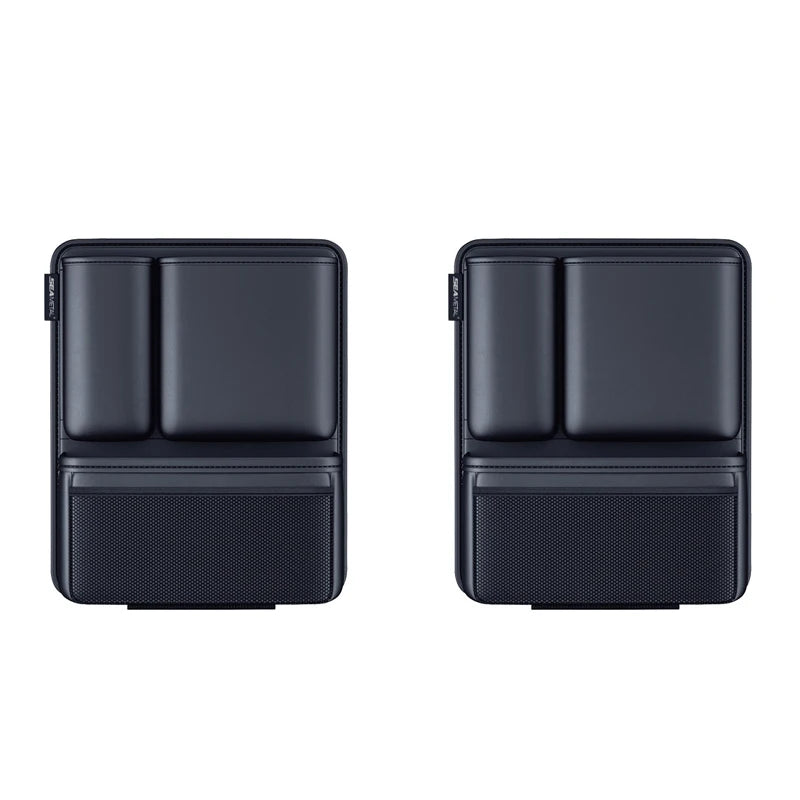 SEAMETAL Car Trunk Organizer Hanging Backseat Storage Bag Hook and Loop Fastener Leatherette Storage Pocket for SUV/MPV/Truck