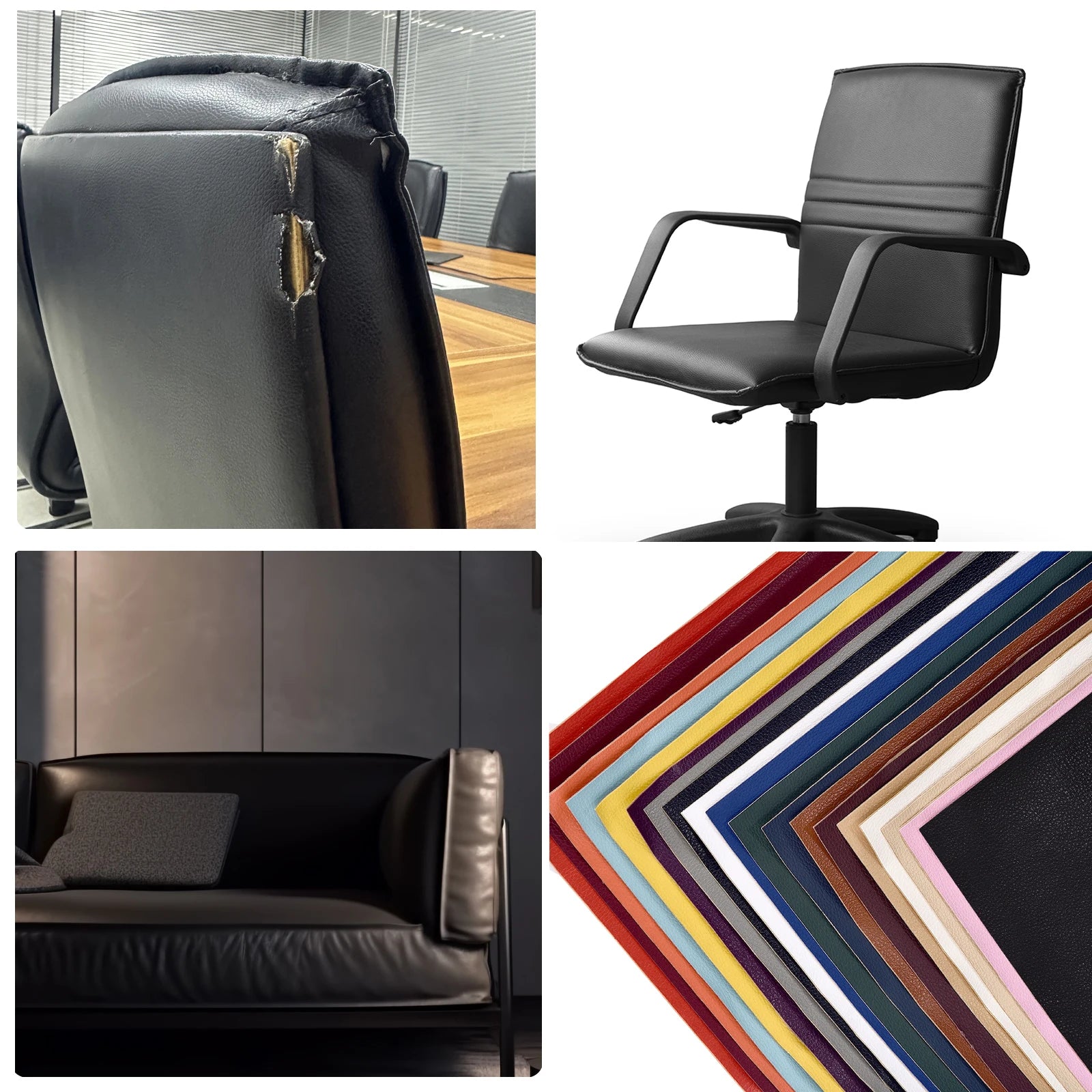 20x30CM 25x60CM Self Adhesive PU Leather Patches Stickers Leather Fabric Adhesive Sofa Bag Seat Repair DIY Patch