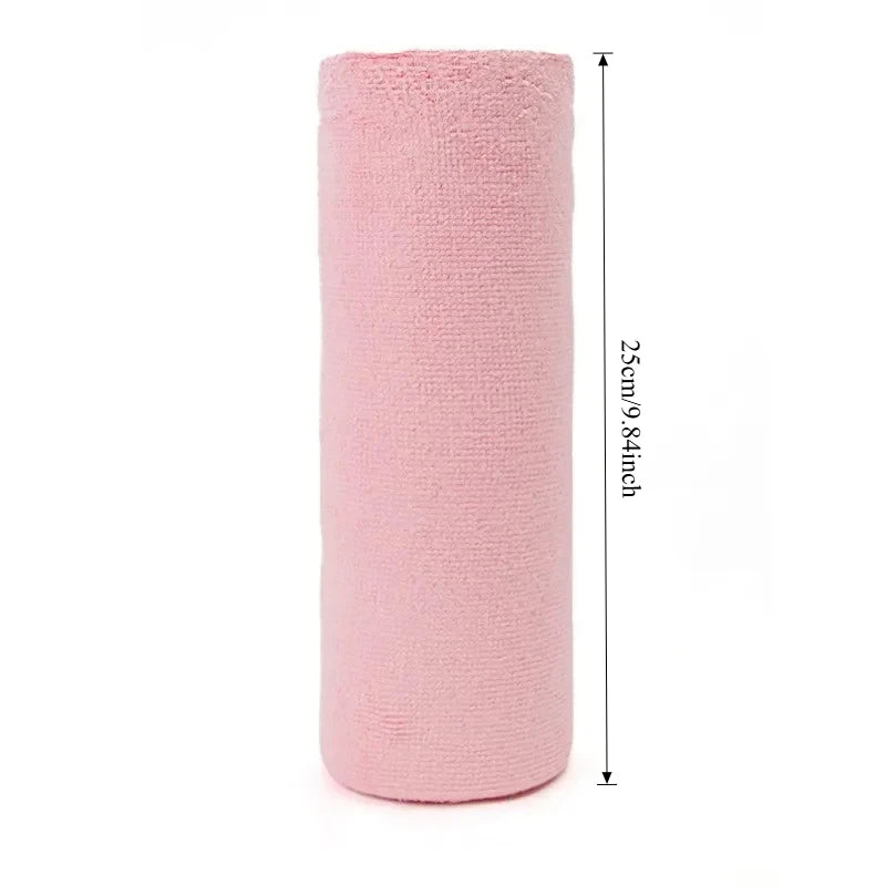 Reusable Cleaning Wipe Household Kitchen Cloth Microfiber Towel Rolls Dish Rags Wash Paper Towel Replacement 1 Roll of 20 Sheets