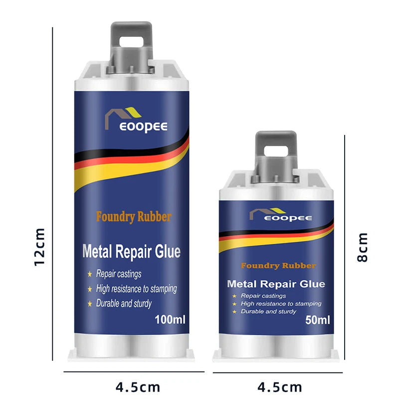 High-Strength Metal Repair Epoxy Adhesive Heat & Cold Resistant Welding Glue Leak Repair Tool Metal Repair Paste 15g/50ml/100ml