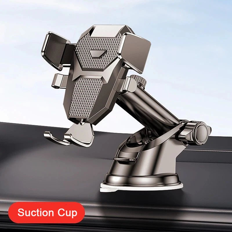 Sucker Adjustable Car Phone Holder Air Vent Clip Mount Mobile Cell Stand GPS Mount Phone For iPhone 16 15 14 Huawei Xiaomi Stand