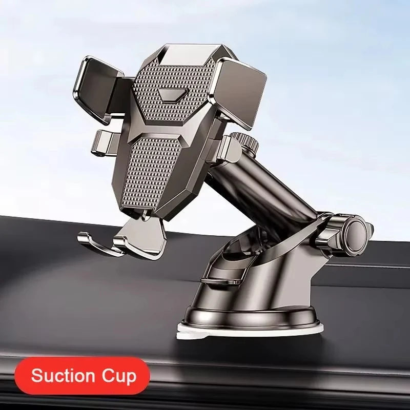 Sucker Adjustable Car Phone Holder Air Vent Clip Mount Mobile Cell Stand GPS Mount Phone For iPhone 16 15 14 Huawei Xiaomi Stand