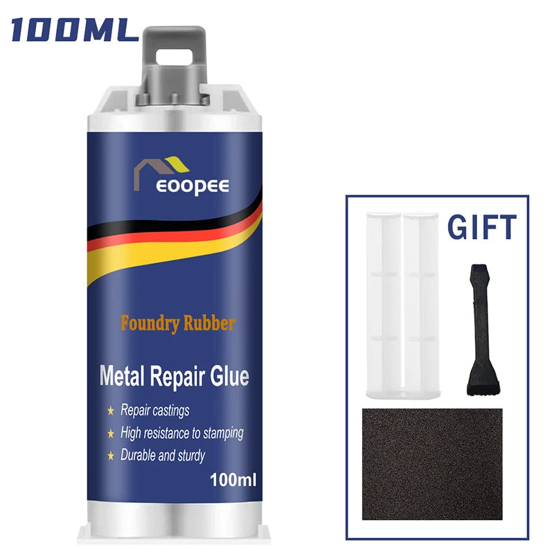 High-Strength Metal Repair Epoxy Adhesive Heat & Cold Resistant Welding Glue Leak Repair Tool Metal Repair Paste 15g/50ml/100ml