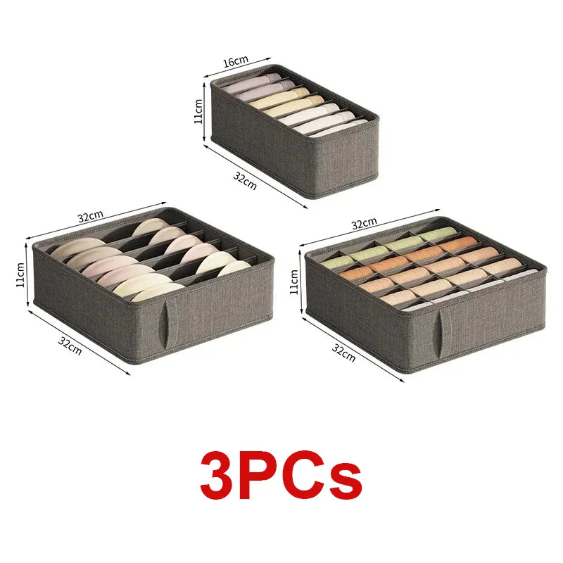 20/6/7/1 Grids Cation PP Sock Bra Pants Simplicity Organizers Of Cabinets And Drawers Home Sorting Boxes Storage Organizer Box